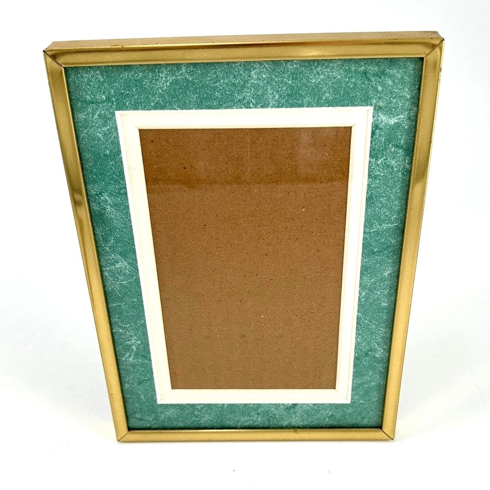 Vintage Burns of Boston Gold 4x6 Picture Frame Hollywood Regency Decor - Picture 2 of 12